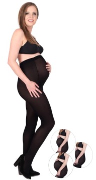 Колготки для беременных из МИКРОФИБРЫ плотностью 70 ден с вставками