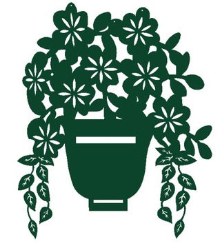 2. Zawieszka DONICA kwiaty ozdoba ażurowa KOLORY