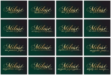 Свадебные таблички ГИМН ЛЮБВИ 16 шт 20х30см