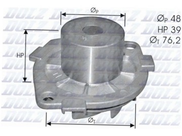 DOLZ S214 ČERPADLO VODY CHLAZENÍ MOTORU