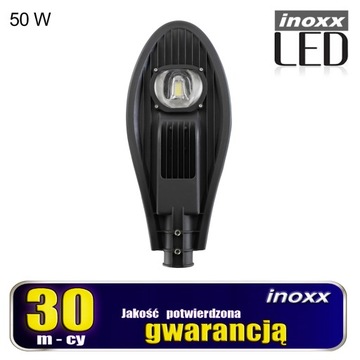 LATARNIA ULICZNA 50W LAMPA HALOGEN LED IP65 MOCNA