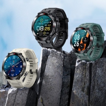 SMARTWATCH Мужской спортивный монитор сердечного ритма SpO2 GPS aGPS