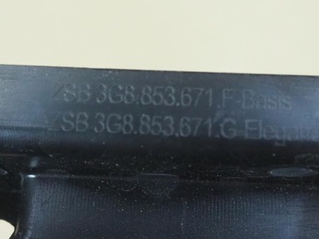 LIŠTA MŘÍŽKA NÁRAZNÍKU PŘEDNÍ VW ARTEON FACELIFT 20- 3G8853677C