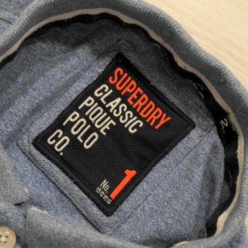 SUPERDRY _ ZNAKOMITA KOSZULKA POLO Z LOGO _ XXL