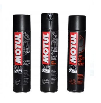 Zestaw Smar MOTUL Off Road + Czyścik + Air Filter
