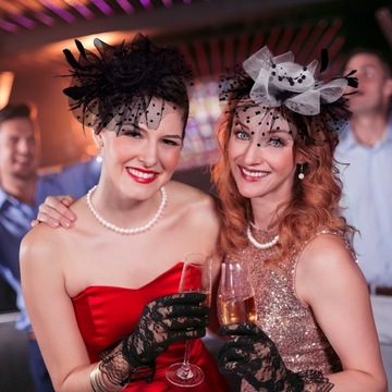 Кружевной ободок 1920-х годов с чародеем, шляпы.