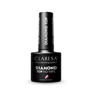 CLARESA DIAMOND TOP NO WIPE LAKIER HYBRYDOWY