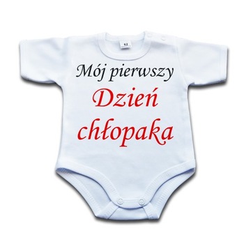Mój pierwszy dzień chłopaka BODY niemowlęce 68 kr