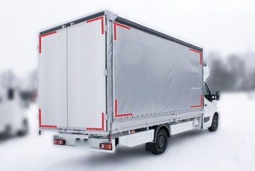 Одобрение квадратной красной светоотражающей ленты длиной 1 м.