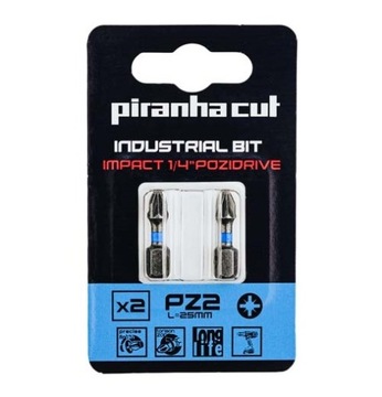 PiranhaCut Bit udarowy końcówka impact PZ2 25mm