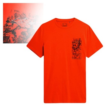 4F T-shirt Koszulka Bawełna 100% TTSHM487 M