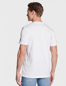 Calvin Klein Jeans T-Shirt Biały Regular Fit męski BIAŁY r. L jak M