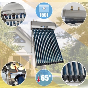 СОЛНЕЧНЫЙ КОЛЛЕКТОР ГРОМ ДАВЛЕНИЯ 150Л