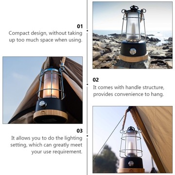 1шт светодиодный фонарь для походов