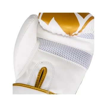 Боксерские перчатки StormCloud Bolt 2.0, белые/золотые, 14 унций