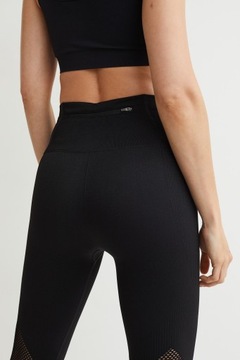 H&M SPORT bezszwowe legginsy do biegania M