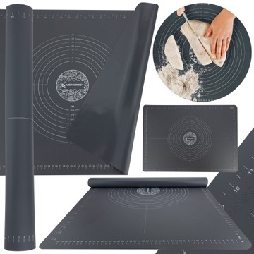 КОВРИК СИЛИКОНОВЫЙ КУХОННЫЙ СТОЛ БОЛЬШОЙ XXL 50x70