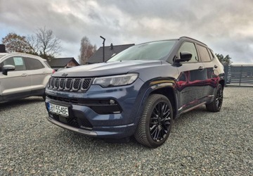 Jeep Compass II SUV Facelifting 1.5 MHEV T4 130KM 2022 Jeep Compass Bezwypadkowy Zarejestrowany PL Stan Niemiec, zdjęcie 1