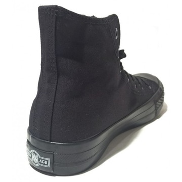 CZARNE WYSOKIE MĘSKIE TRAMPKI CONVERSY NEW AGE 45