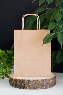 БУМАЖНЫЙ ПАКЕТ 18х8х22 серый 10 шт 180х80х225 ЭКО