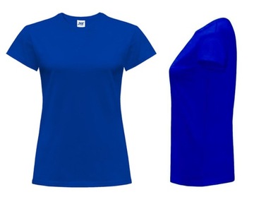 T-SHIRT DAMSKA koszulka bawełniana JHK TSRL CMF niebieska RB r. S