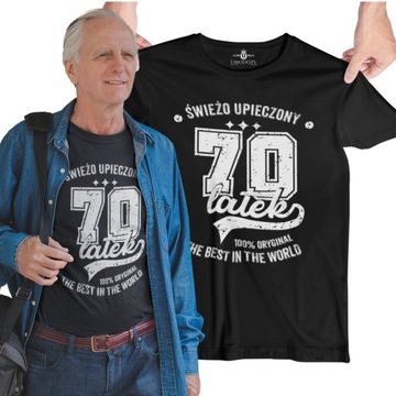 Koszulka na 70 URODZINY 60 80 90 LAT URODZINOWA