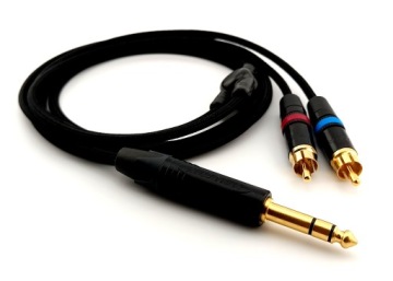 Кабель AUX ручной работы 3,5 мм / 6,3 мм — 2 варианта RCA цвета, 7 м