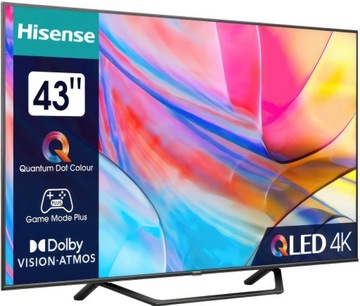Телевизор HISENSE 43A7KQ QLED 4K HDR VIDAA Atmos