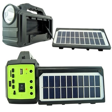 АВАРИЙНАЯ ЭЛЕКТРОСТАНЦИЯ PV 2 ЛАМПЫ POWERBANK RADIO BT СОЛНЕЧНЫЙ КОМПЛЕКТ