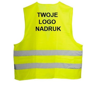 Kamizelka Odblaskowa z Twoim nadrukiem 10 szt.