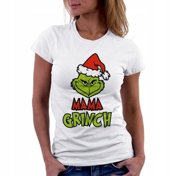 KOSZULKA NA MIKOŁAJA ŚWIĘTA DAMSKA MAMA GRINCH |XX