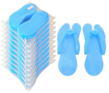 JAPONKI DO PEDICURE OPK ZBIORCZE 100 PAR KLAPKI NIEBIESKIE