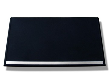 blacha przed kominek grafit 70x40cm + nierdzewka