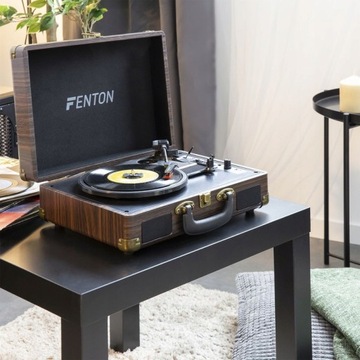 Проигрыватель в чемодане USB AUX BT Fenton+ VINYL