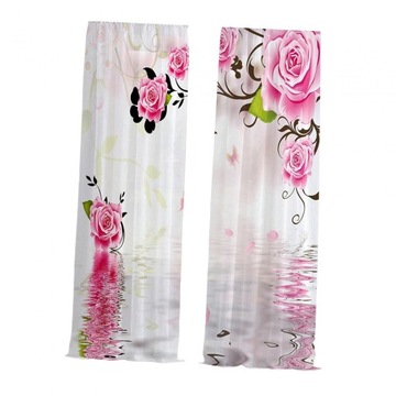 Цифровая оконная занавеска-роза 132x160см