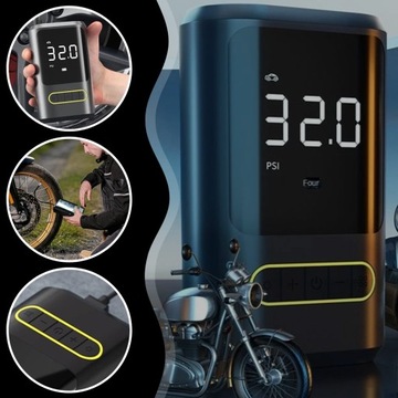 БЕСПРОВОДНОЙ ЭЛЕКТРИЧЕСКИЙ НАСОС АВТОМОБИЛЬНЫЙ КОМПРЕССОР POWERBANK LED НАСОС