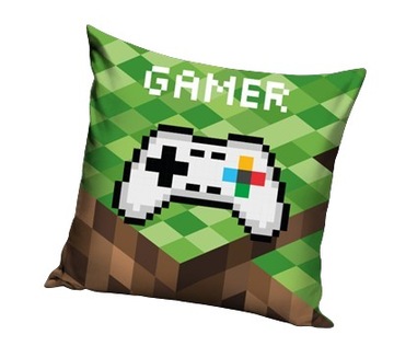 POSZEWKA NA PODUSZKĘ JASIEK 40 X 40 GAMER GRACZ GRA MIĘKKA VELVET WELWET