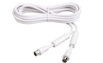 Kabel antenowy RTV RF M/F Filtr ferrytowy 2x Ekran 80dB 1,5m. THOMSON
