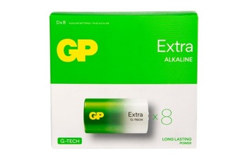 8x Bateria alkaliczna LR20 D GP EXTRA G-TECH