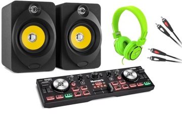 Numark DJ2GO z Monitorami + Słuchawki Zestaw DJ a