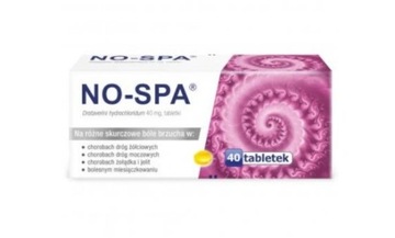 No-Spa 40 mg, 40 tabletek rozkurczające ból