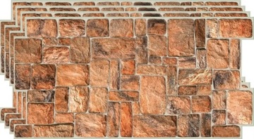 PANELE ŚCIENNE 3D PCV NATURAL STONE KAMIEŃ DEKORACYJNE PANELE ŚCIENNE 4x