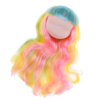 Fantasy 1/6 BJD Kolorowe Hairpiece Head Sculpt