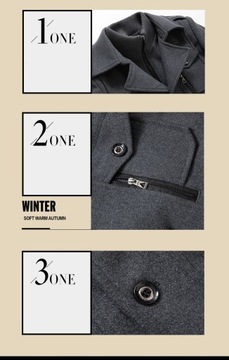 ЗИМНЕЕ ПАЛЬТО МУЖСКОЕ CLASSIC, Шерсть, Элегантный, L