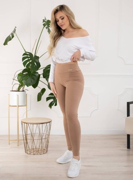 ЛЕГГИНГИ Леггинсы Гетры ВЫСОКАЯ ТАЛИЯ GOLD BADGE гладкий FIT L/XL