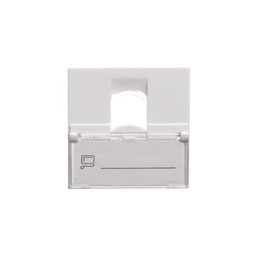 Netrack NBOX adapter 2M 1xkeystone z polem opisowy