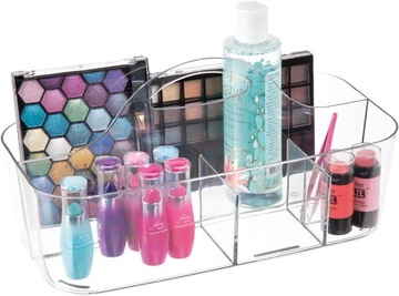 Прозрачный органайзер для косметики.