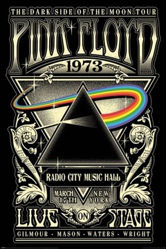 Plakat zespołu Pink Floyd 1973 61x91,5cm na ścianę