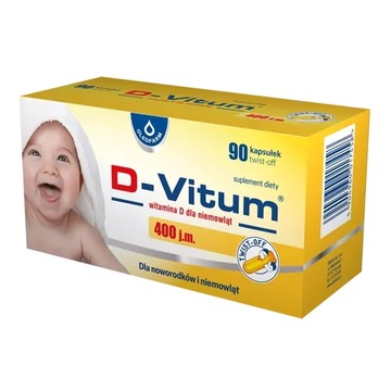 D-vitum 400 witamina D dla niemowląt 90 kaps twist