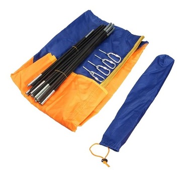 Выдвижная крыша для рыболовного понтона, защищающая от солнца на 4 человека 145х351см